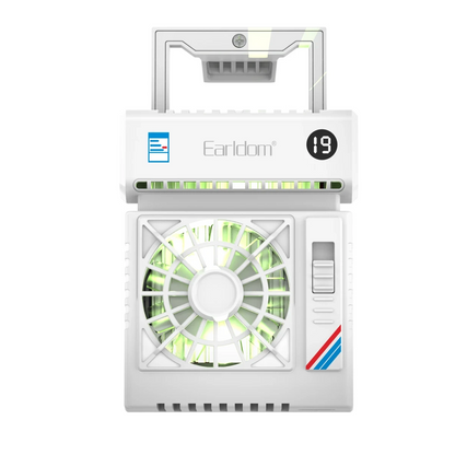 Earldom F23 Dijital Göstergeli RGB Radyatör Telefon Soğutucu Fan - Beyaz