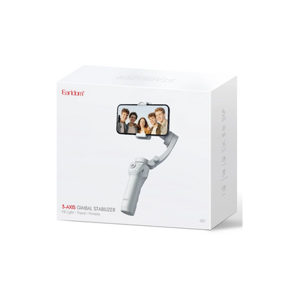 Earldom GS1 Ayarlanabilir Bluetooth Selfie Gimbal - Beyaz