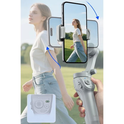 Earldom GS1 Ayarlanabilir Bluetooth Selfie Gimbal - Beyaz