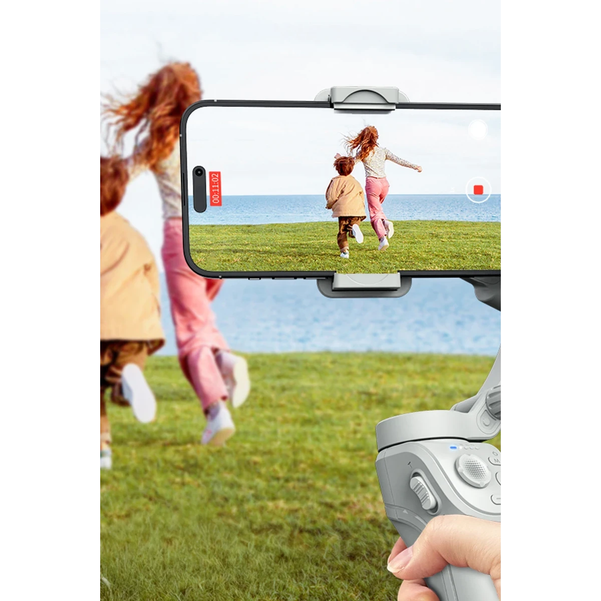 Earldom GS1 Ayarlanabilir Bluetooth Selfie Gimbal - Beyaz