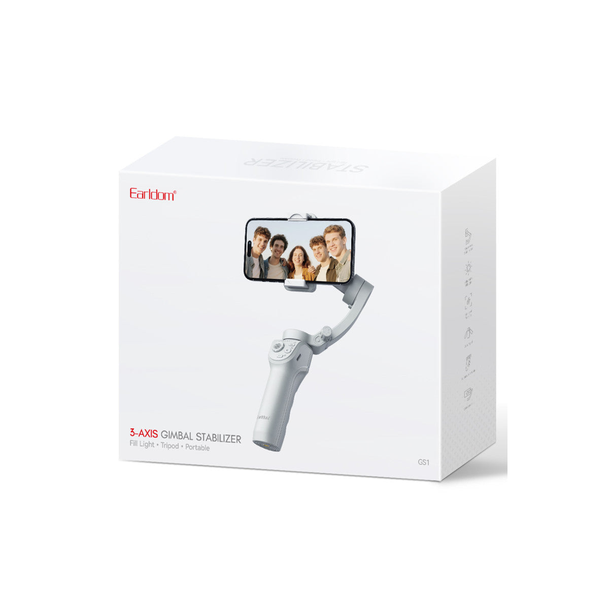Earldom GS1 Ayarlanabilir Bluetooth Selfie Gimbal