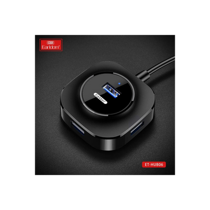 Earldom HUB06 Tak Çalıştır 4 Adet Usb 2.0 Çıkışlı Usb Çoklayıcı - Siyah