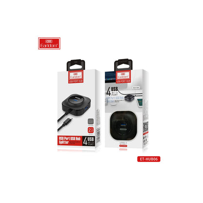 Earldom HUB06 Tak Çalıştır 4 Adet Usb 2.0 Çıkışlı Usb Çoklayıcı