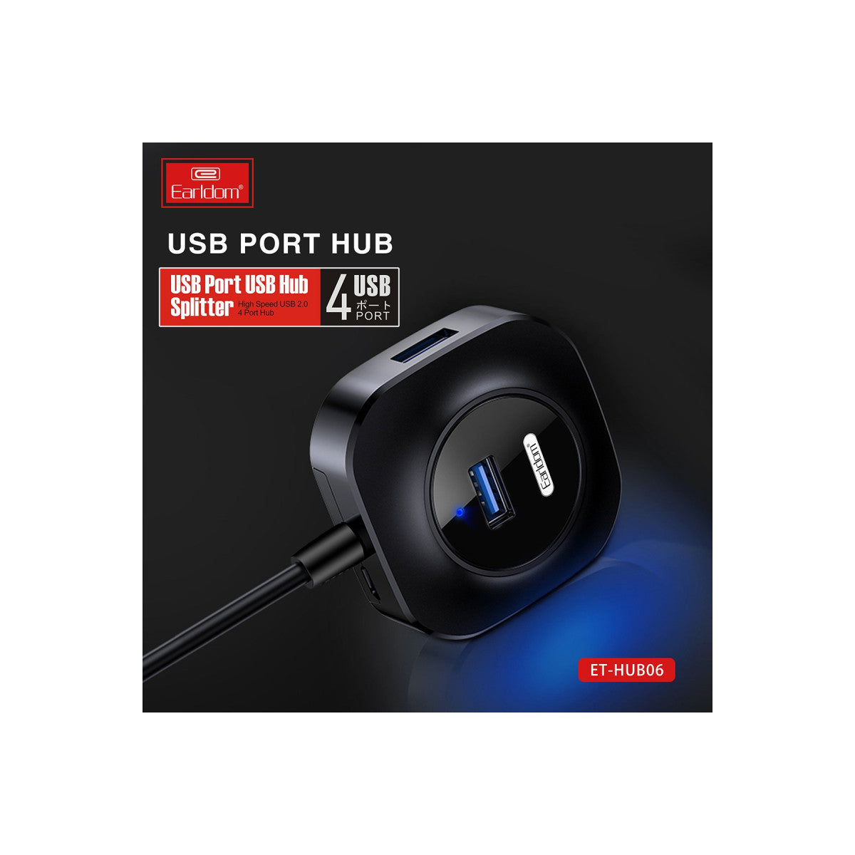 Earldom HUB06 Tak Çalıştır 4 Adet Usb 2.0 Çıkışlı Usb Çoklayıcı