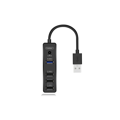 Earldom HUB07 Tak Çalıştır 3 Adet Usb 2.0 ve 1 Adet Usb 3.0 Çıkışlı Usb Çoklayıcı - Siyah