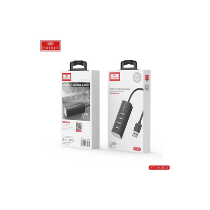 Earldom HUB14 Tak Çalıştır 4lü Usb Çoklayıcı - Siyah