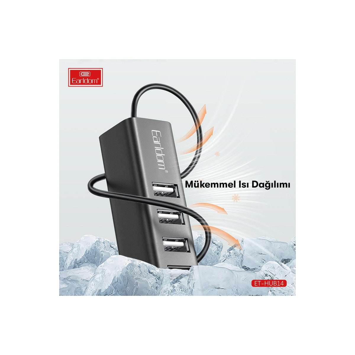 Earldom HUB14 Tak Çalıştır 4lü Usb Çoklayıcı