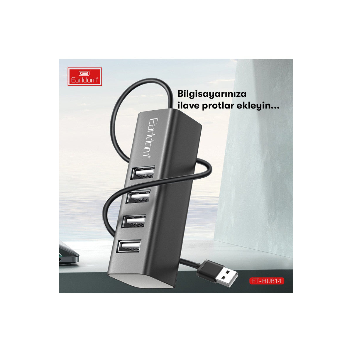 Earldom HUB14 Tak Çalıştır 4lü Usb Çoklayıcı