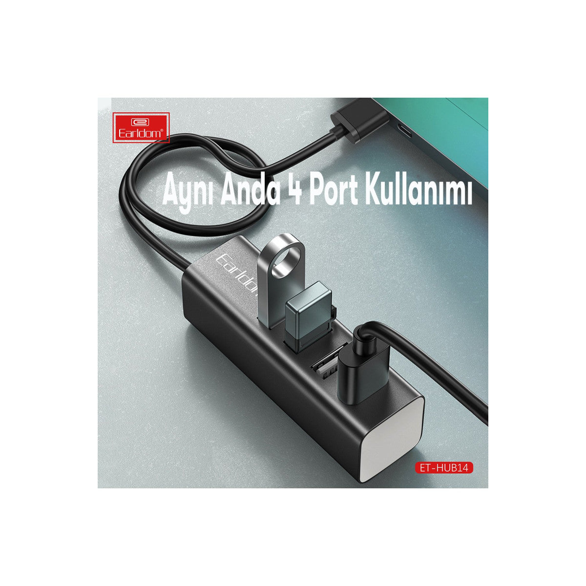 Earldom HUB14 Tak Çalıştır 4lü Usb Çoklayıcı