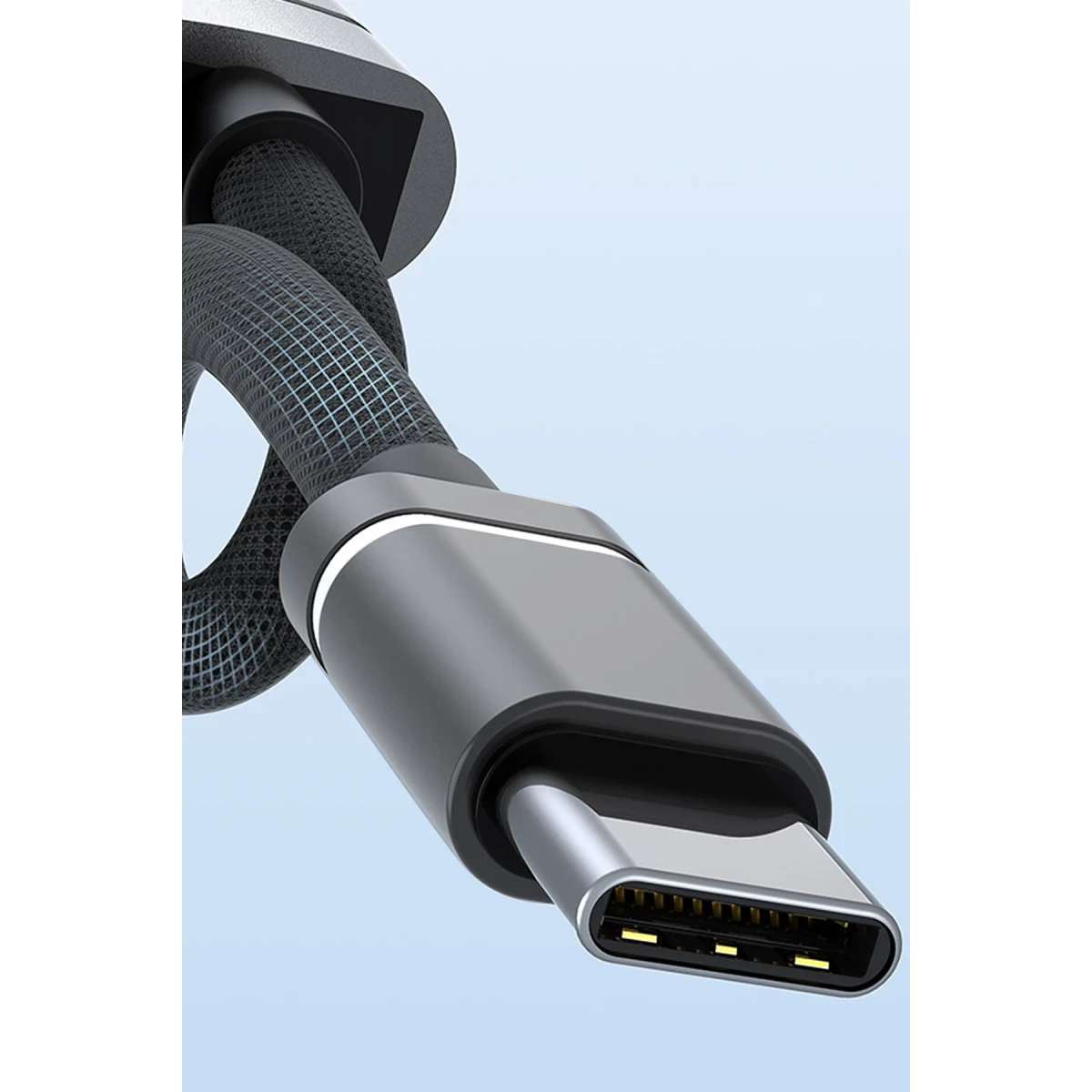 Earldom HUB19 2 Adet USB ve 2 Adet Type-C Çıkışlı PD Şarj Destekli Hub Dönüştürücü - Gri
