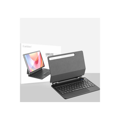 Earldom KB11 Galaxy X510 Tab S9 FE 11 Kablosuz Klavyeli Tablet Kılıfı - Siyah