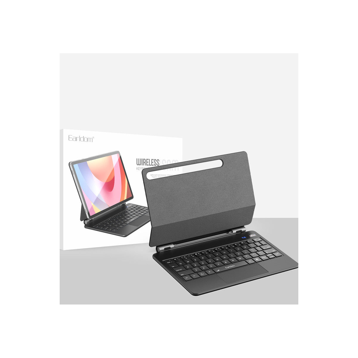 Earldom KB11 Galaxy X510 Tab S9 FE 11 Kablosuz Klavyeli Tablet Kılıfı