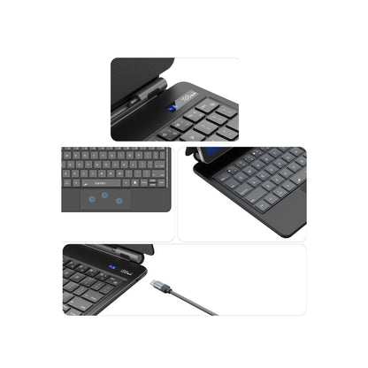 Earldom KB11 Galaxy X510 Tab S9 FE 11 Kablosuz Klavyeli Tablet Kılıfı