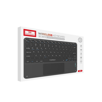 Earldom KB7 Universal Kablosuz Klavye - Siyah