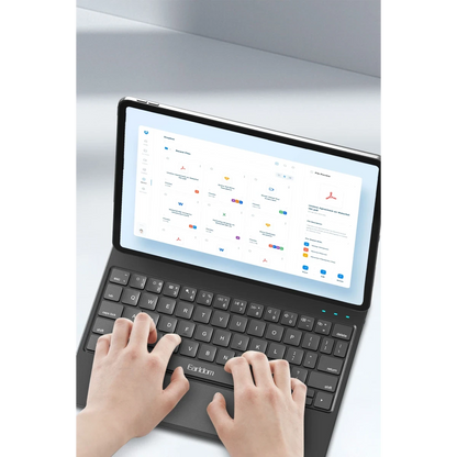 Earldom Apple KB8P iPad Pro 11 (2024) Kablosuz Klavyeli Tablet Kılıfı - Siyah