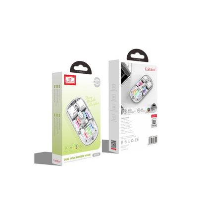 Earldom KM16 1600 DPI Sessiz Transparan Yapılı RGB Kablosuz Ofis Mouse