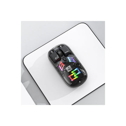 Earldom KM16 1600 DPI Sessiz Transparan Yapılı RGB Kablosuz Ofis Mouse