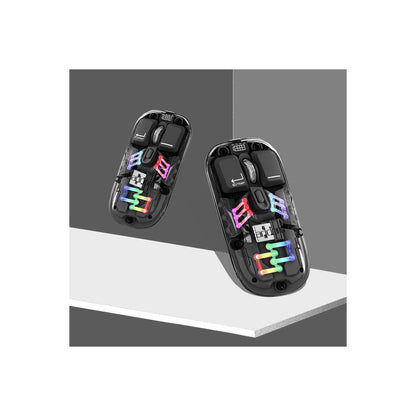 Earldom KM16 1600 DPI Sessiz Transparan Yapılı RGB Kablosuz Ofis Mouse