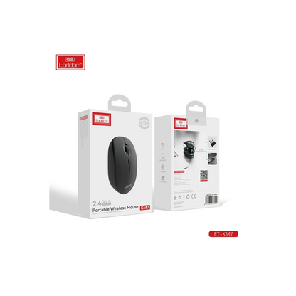 Earldom KM7 Sessiz Kablosuz Ofis Mouse - Siyah