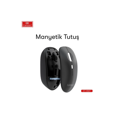 Earldom KM7 Sessiz Kablosuz Ofis Mouse - Siyah
