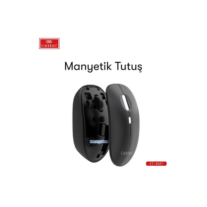 Earldom KM7 Sessiz Kablosuz Ofis Mouse - Siyah