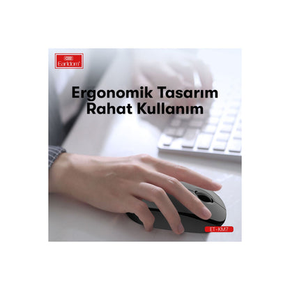 Earldom KM7 Sessiz Kablosuz Ofis Mouse