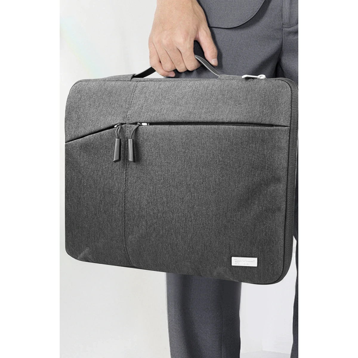 Earldom LB01 Duke Katyonik Kumaş 16 inç Laptop Çantası - Gri