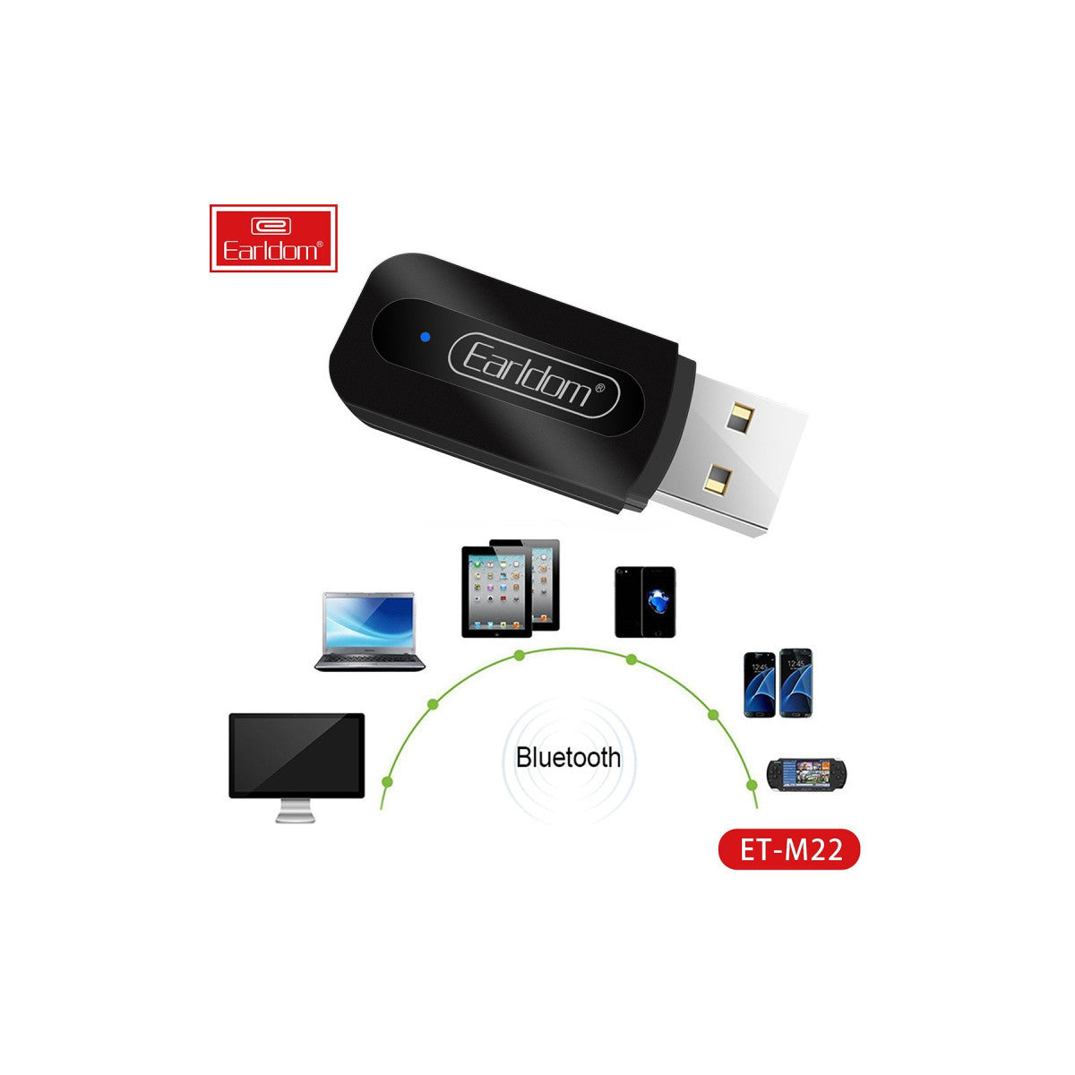 Earldom M22 Bluetooth 5.0 Usb Aux Dönüştürücü
