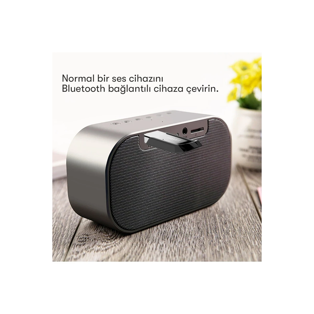 Earldom M73 Bluetooth 5.0 Usb Aux Dönüştürücü - Gümüş