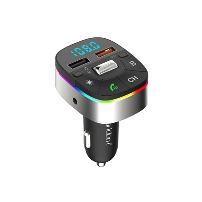 Earldom M74 Bluetooth USB 3.0 Dijital Ekranlı FM Transmitter - Siyah