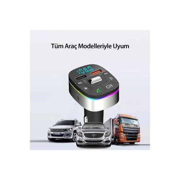 Earldom M74 Bluetooth USB 3.0 Dijital Ekranlı FM Transmitter