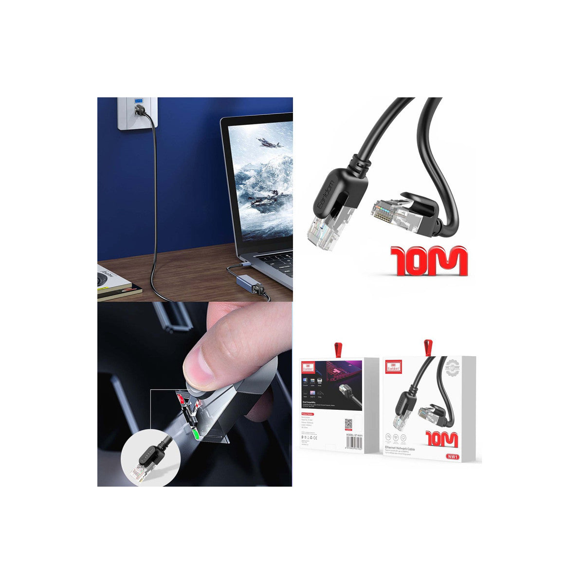 Earldom NW1 10M Cat 6 Ethernet Network Kablosu