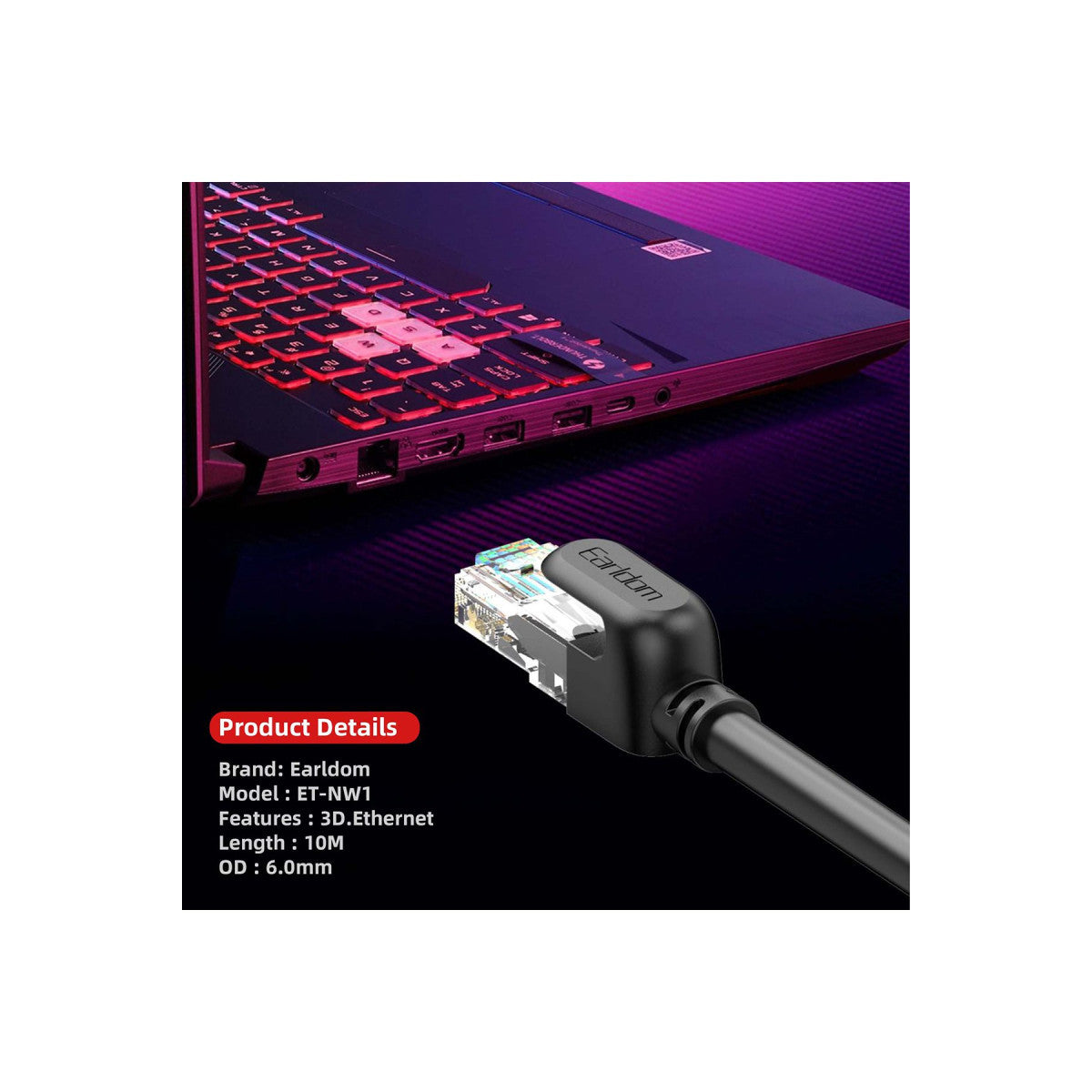 Earldom NW1 10M Cat 6 Ethernet Network Kablosu
