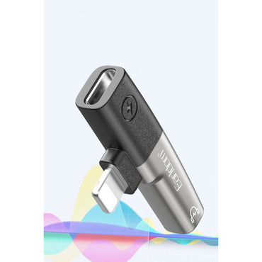 Earldom OT107L Lightning to 3.5mm ve Lightning Çıkış Dönüştürücü