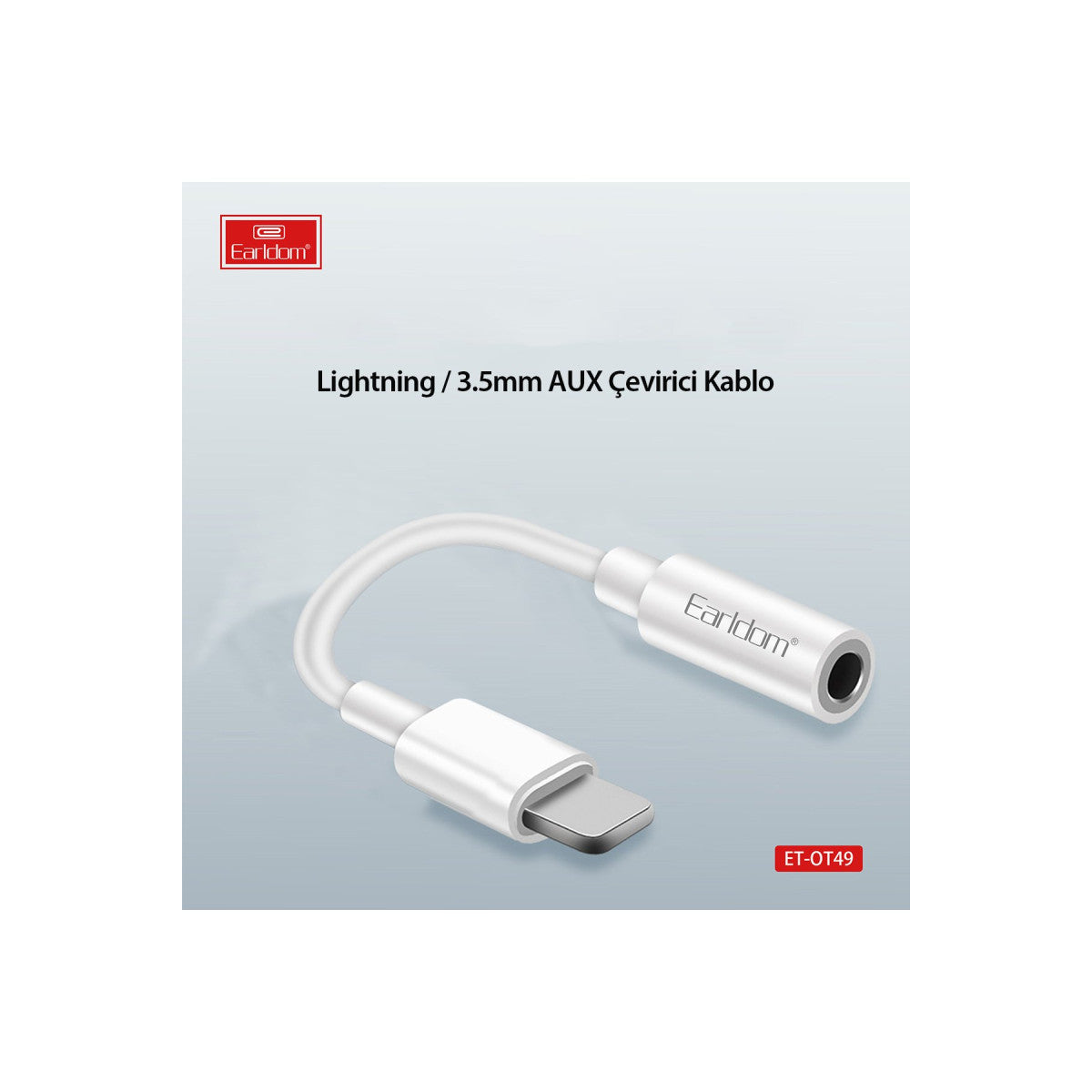 Earldom OT49 Tak Çalıştır Lightning to Aux Dönüştürücü