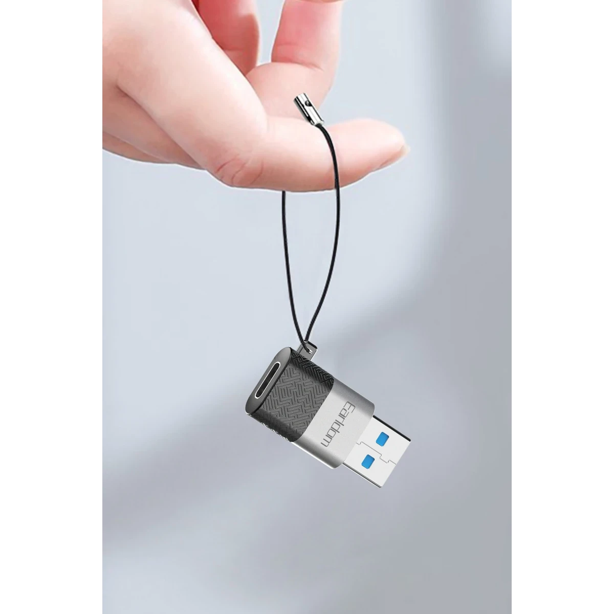 Earldom OT75 Tak Çalıştır USB to Type-C Dönüştürücü - Gri