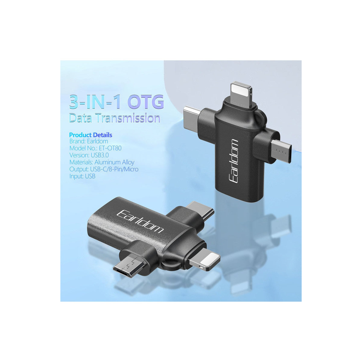 Earldom OT80 3in1 Otg Dönüştürücü