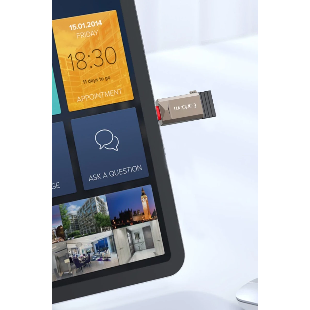 Earldom OT88C Tak Çalıştır Type-C to USB 3.0 Dönüştürücü - Siyah