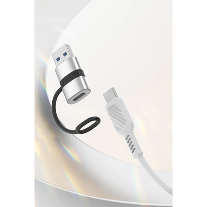 Earldom OT91A Tak Çalıştır USB to Type-C Dönüştürücü - Gümüş