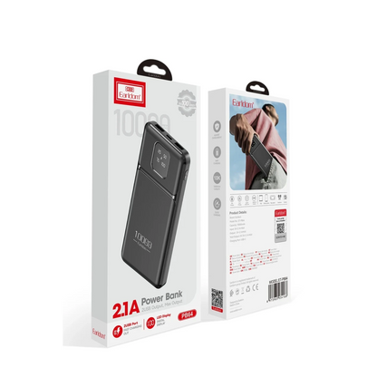 Earldom PB64 10.000 mAh 2 Adet 10W USB Çıkışlı Dijital Göstergeli Powerbank - Siyah