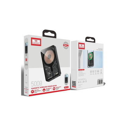 Earldom PD19 5.000 mAh Kablosuz Şarjlı Standlı PD Hızlı Şarj Powerbank - Siyah