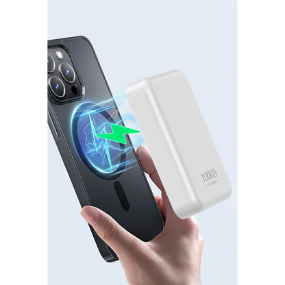 Earldom PD48 10.000 mAh 15W Kablosuz Şarj ve 20W Type-C Çıkışlı PD Hızlı Şarj Powerbank - Beyaz