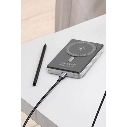 Earldom PD49 10.000 mAh 15W Kablosuz Şarj ve 20W Type-C Çıkışlı PD Hızlı Şarj Powerbank - Siyah