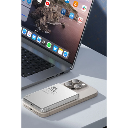 Earldom PD53 5.000 mAh 15W Kablosuz Şarj ve 20W Type-C Çıkışlı PD Hızlı Şarj Powerbank - Gümüş
