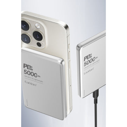 Earldom PD53 5.000 mAh 15W Kablosuz Şarj ve 20W Type-C Çıkışlı PD Hızlı Şarj Powerbank