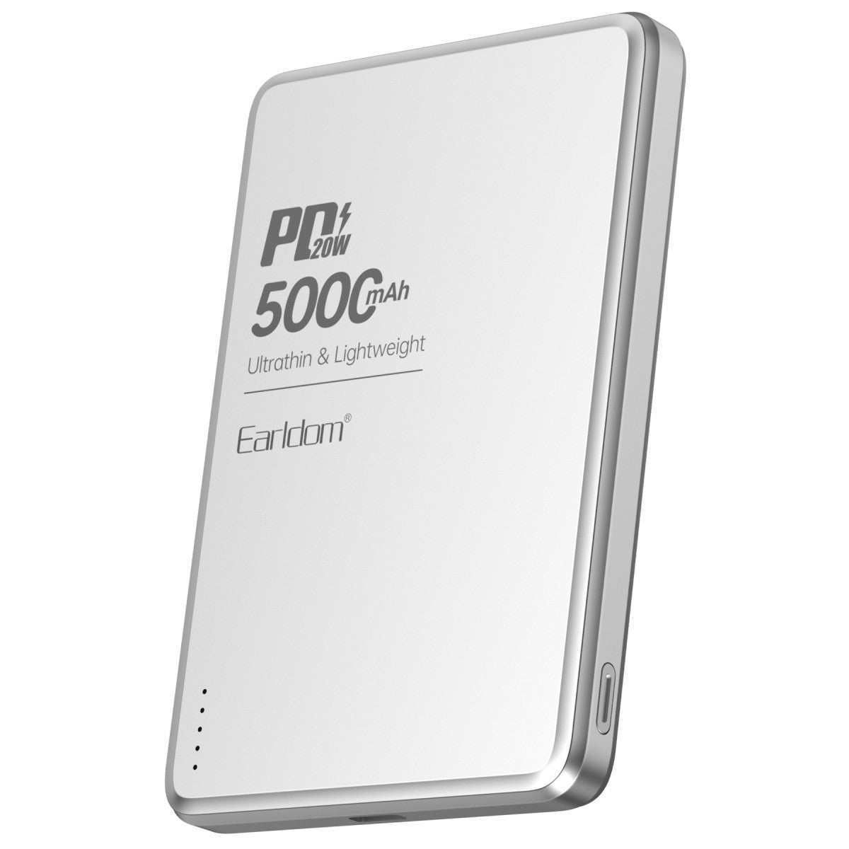 Earldom PD53 5.000 mAh 15W Kablosuz Şarj ve 20W Type-C Çıkışlı PD Hızlı Şarj Powerbank