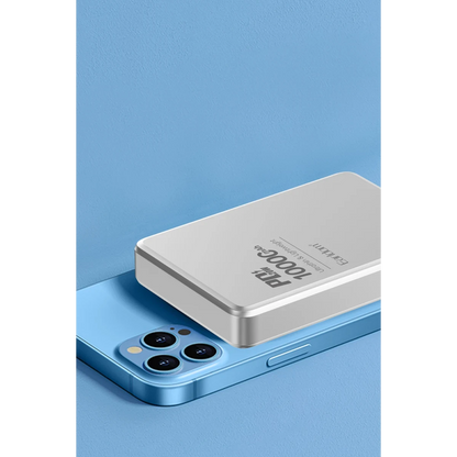 Earldom PD54 10.000 mAh 15W Kablosuz Şarj ve 20W Type-C Çıkışlı PD Hızlı Şarj Powerbank - Gümüş