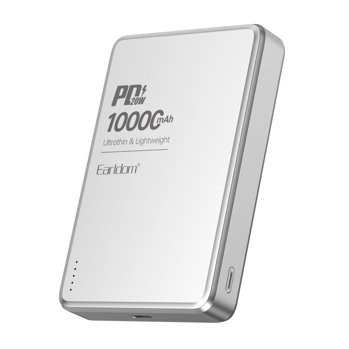Earldom PD54 10.000 mAh 15W Kablosuz Şarj ve 20W Type-C Çıkışlı PD Hızlı Şarj Powerbank