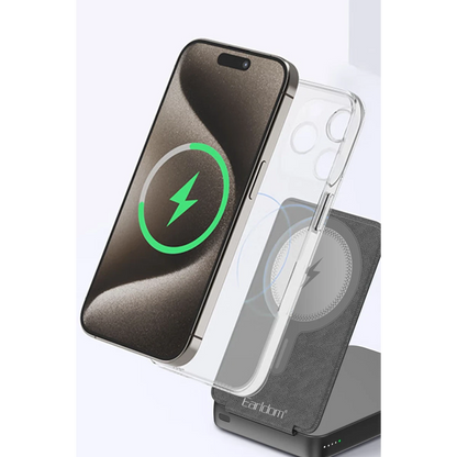 Earldom PD59 10.000 mAh 20W Kablosuz Şarj ve 20W Type-C Çıkışlı PD Hızlı Şarj ve Standlı Powerbank - Siyah