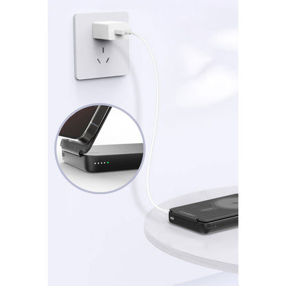 Earldom PD59 10.000 mAh 20W Kablosuz Şarj ve 20W Type-C Çıkışlı PD Hızlı Şarj ve Standlı Powerbank